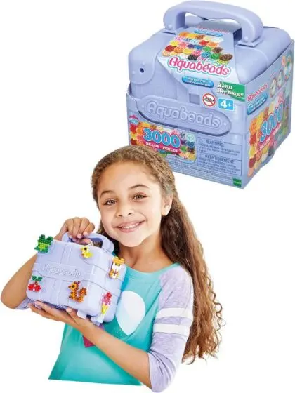 Aquabeads Mega Bead Trunk refill-sett i koffert - med 3000 vannperler