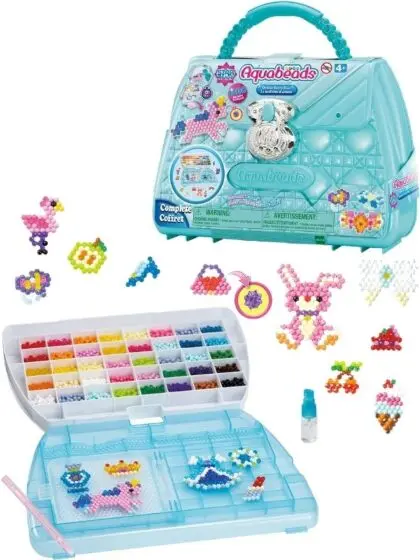 Aquabeads Deluxe Carry Case hobbykoffert med 1400 vannperler i 48 farger