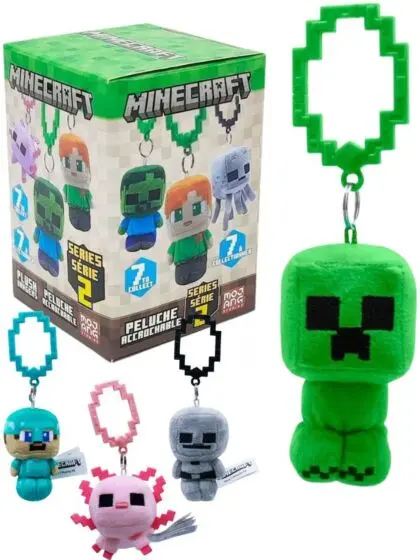 Minecraft nøkkelring 9 cm – plush hanger samlerfigur