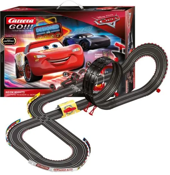Carrera GO Disney Pixar Cars - Neon Nights bilbane 5,3 meter med loop og 2 biler