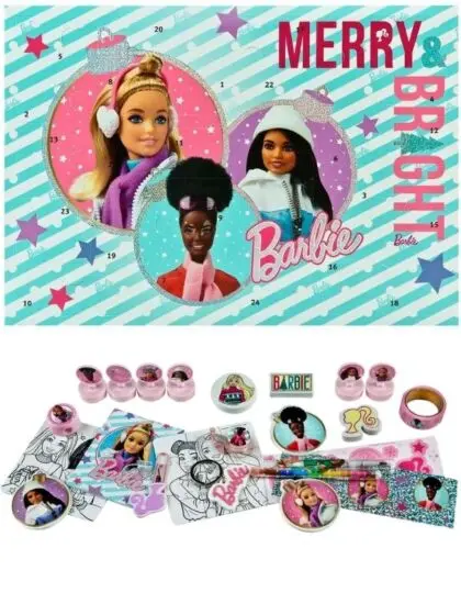 Barbie julekalender med stempler og hobbyting