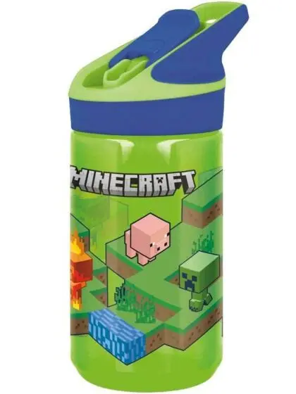 Minecraft Tritan Premium drikkeflaske med sugerør - 480 ml