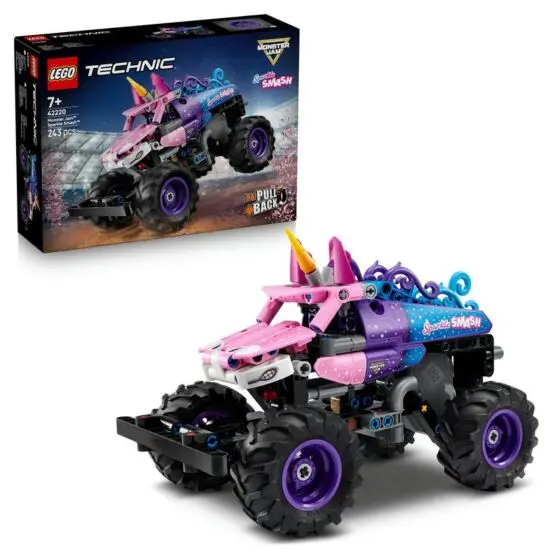 LEGO Technic 42220 Monster Jam Sparkle Smash pullback