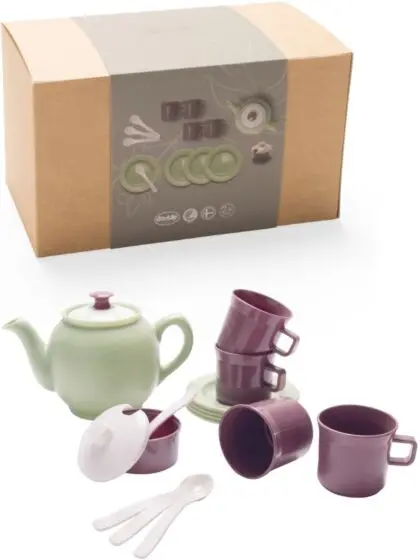 Dantoy Green Garden lekeservise - tesett i svanemerket plast - 16 deler