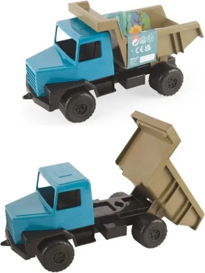 Dantoy Blue Marine Toys Dumper lastebil i gjenvunnet plast - 20 cm lang