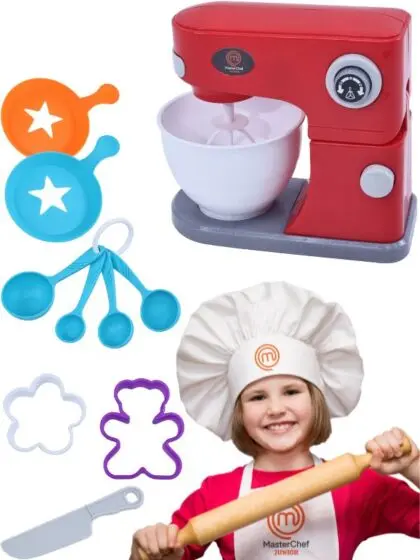 MasterChef Junior lekesett med kjøkkenmaskin og baketilbehør