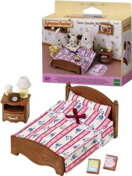 Sylvanian Families semi-dobbel seng med tilbehør