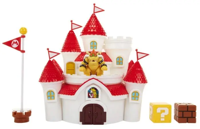 Nintendo Super Mario Mushroom Kingdom lekesett  - med slott og Bowser