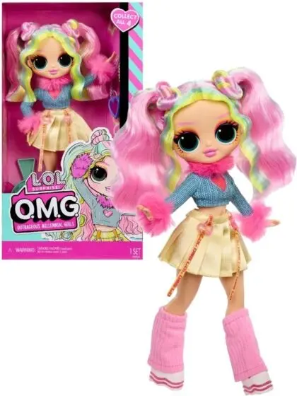 LOL Surprise OMG Entry Doll – Bubblegum D.J. med rosa hår og trendy stil