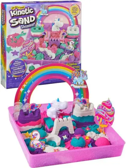 Kinetic Sand Boks med magisk sand - enhjørning