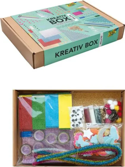 Folia Kreativ hobbyeske Glitter med 900 deler