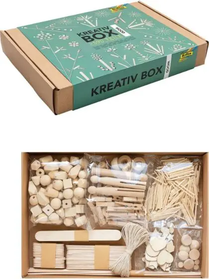 Folia Kreativ hobby hobbysett med 590 deler i tre