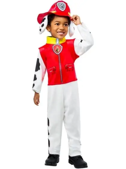 Paw Patrol Marshall kostyme med hatt og ryggsekk – 2–3 år / 98 cm