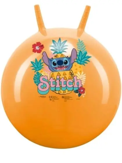 Disney Stitch Skippy Ball - sprettball med håndtak - 50 cm