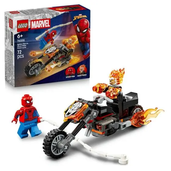 LEGO Super Heroes 76335 Marvel Spider-Man mot Ghost Rider på motorsykkel