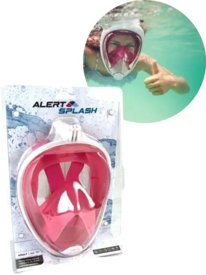 Alert heldekkende dykkermaske - rosa