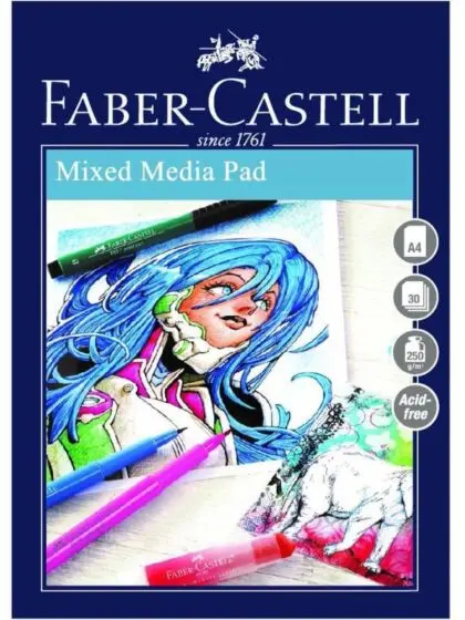Faber-Castell tegne- og maleblokk A4 med 30 ark