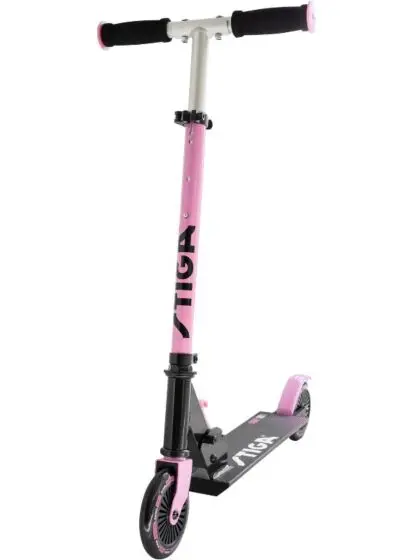 Stiga Comet 120-S to-hjuls sparkesykkel for barn - Rosa og svart