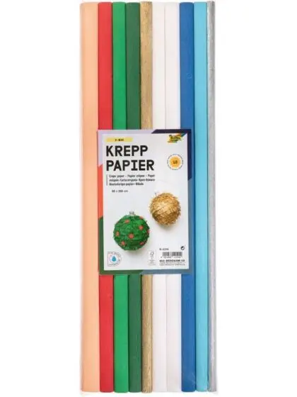 Folia Kreppapir 10 ruller 50x200 cm - Jul