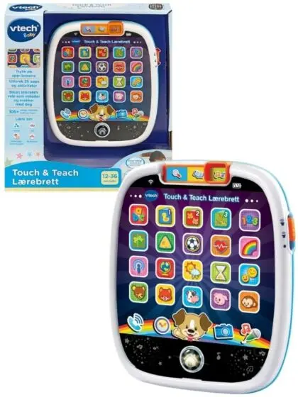 Vtech Touch & Teach Lærebrett – interaktivt nettbrett for lek og læring