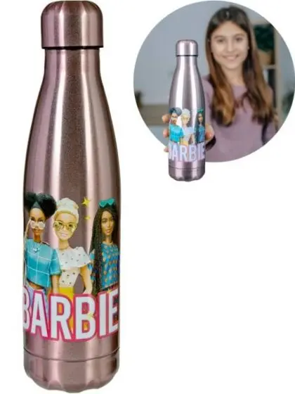 Barbie drikkeflaske med skruelokk - 450 ml