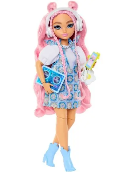 Barbie Dream Besties Daisy Jean dukke med rosa hår og tilbehør
