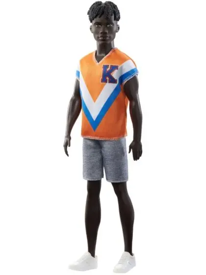 Barbie Ken Fashionistas - dukke med mørke fletter og sportsklær