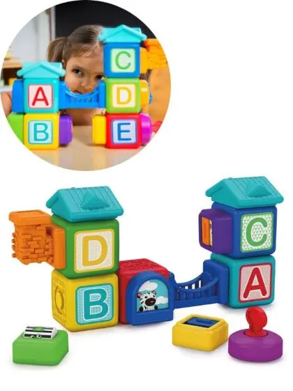 Baby Einstein Bridge & Learn magnetiske aktivitetsklosser - 15 deler