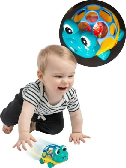 Baby Einstein Oball lekebil med lys - skildpadde