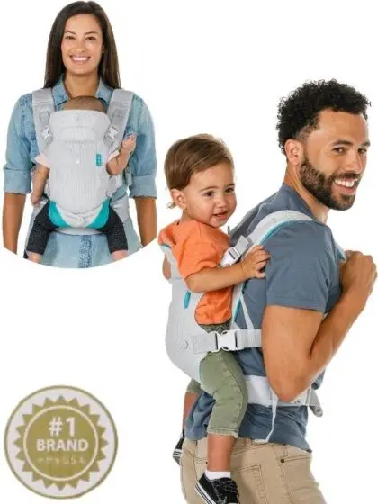Bkids Infantino Flip Light & Airy 4-in-1 bæresele - lys grå