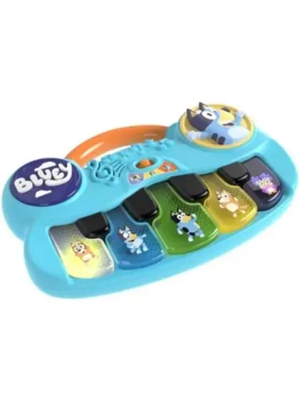 Bluey Babyleketøy keyboard med knapper som lyser