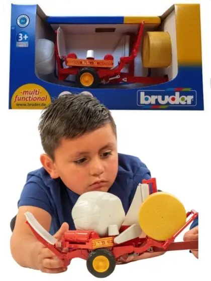 Bruder rundballepakker med to rundballer - 02122