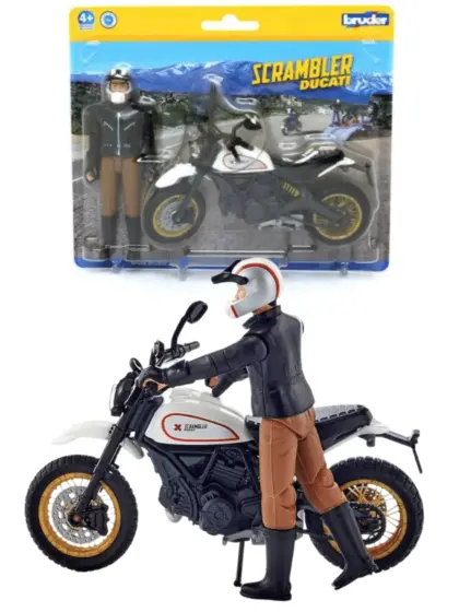 Bruder Ducati Desert Sled Motorsykkel med figur - 63051