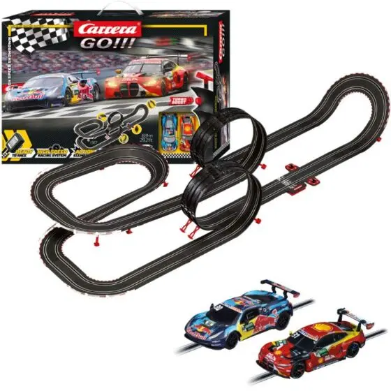 Carrera GO!!! DTM High Speed Showdown bilbane - Schubert Motorsport no.1 BMW M4 GT3 og Ferrari 488 GT3 Red Bull AF Corse No.30