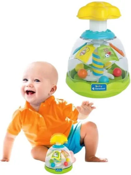 Clementoni Baby Snurrebass dyr og fargerike kuler