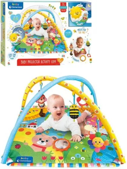 Clementoni Baby Projektor aktivitetsteppe med 5 tilbehør