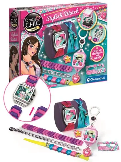 Clementoni Crazy Chic klokke - lag din egen personlige klokke
