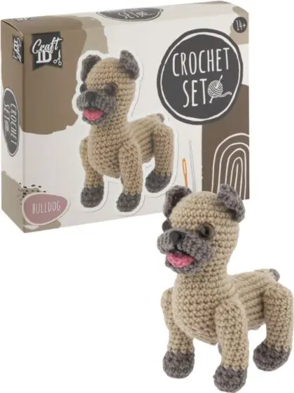 Amigurumi heklesett - Bulldog