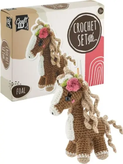 Amigurumi heklesett - Føll