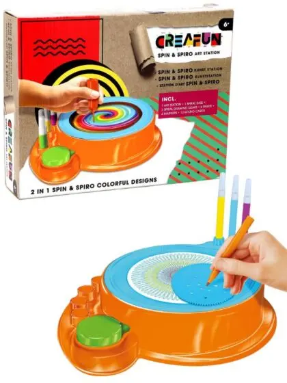 Creafun Spin & Spiro 2-i-1 Kreativt malesett