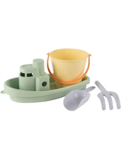 Dantoy Pastel Sandkasseleker - båt, bøtte, redskap