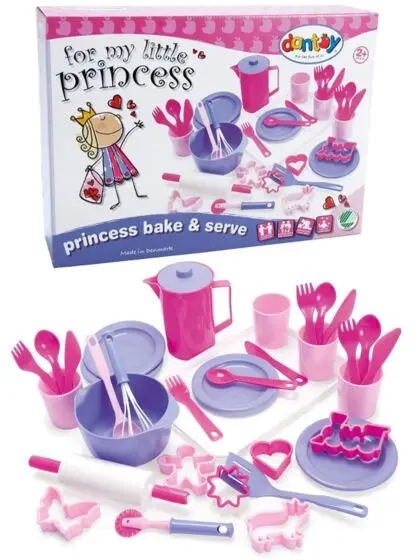 Dantoy For My Little Princess - bake- og serveringssett - 35 deler