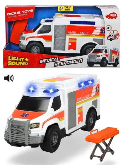 Dickie Toys ambulanse - med lys og lyd - 30 cm