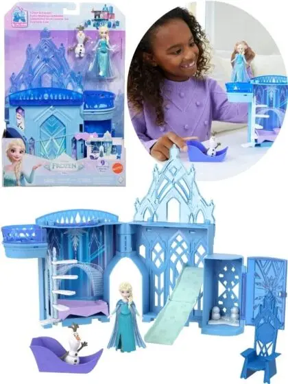 Disney Frozen Elsa Storytime Stackers lekesett med 2 figurer - 9 deler