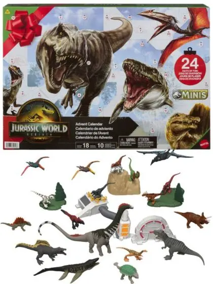 Jurassic World: Rebirth julekalender med dinosaurer