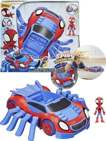 SpiderMan Spidey and His Amazing Friends Ultimate Web-Crawler lekesett - kjøretøy og figur