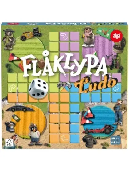 Flåklypa Ludo – klassisk brettspill for 2–4 spillere