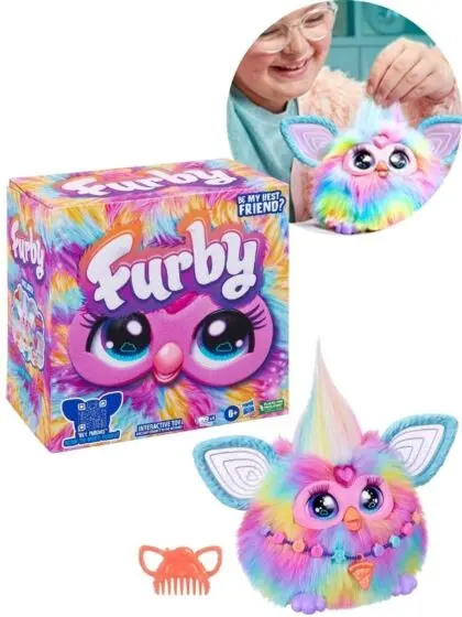 Fur Furby Regnbue Tie-Dye – Interaktiv kosevenn!