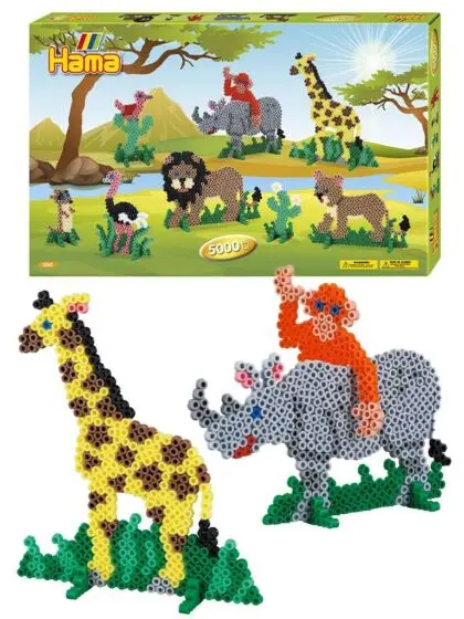 Safari, perlesett 5000 perler - Hama
