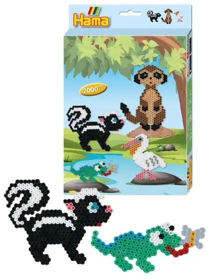 Hama Midi dyr - perler og perlebrett - 2000 Midi perler
